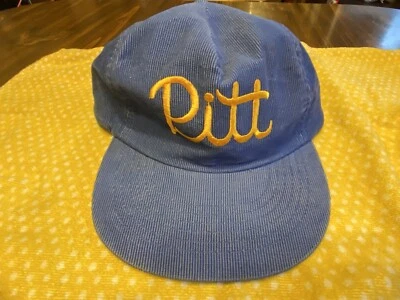 Boné vintage de veludo Pitt Panthers com etiquetas - Imagem 1 de 4