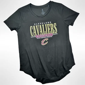 NBA Cleveland Caveliers Shirt Women XL Black Short Sleeve Breathable Lightweight - Picture 1 of 11
