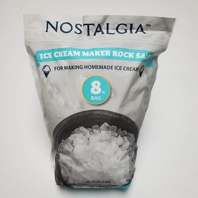 Sal de roca para hacer helados Nostalgia - Bolsa de 8 lb - RSBG8LB - Mejor para 02/08/2025 Foto 1 de 4