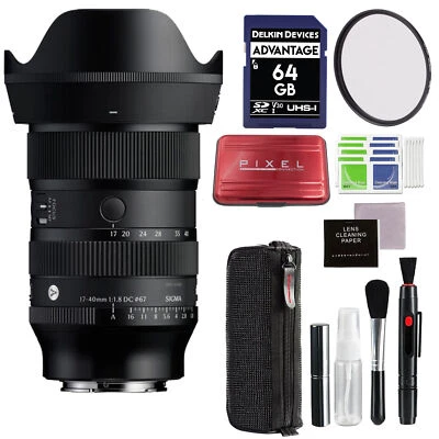 Sigma 17-40mm f/1.8 DC Art Lens for E Mount w/ Extra Accessory Bundle | 214965 - Image 1 of 4