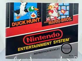 ORIGINAL Nintendo NES DUCK HUNT MARIO BROS. Instruction Booklet Manual Book 2