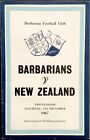 SIGNED 1967 BARBARIANS v NEW ZEALAND Signed by 9, inc Cliff Morgan Brian Lochore