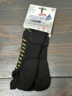 Calcetines Tenis Thorlos Unisex Experia No Show Cojín Ligero Negro Y Amarillo Talla XL Foto 1 de 3