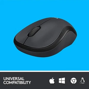 Logitech M220 Wireless Ambidextrous Mouse - Graphite (910-006127) - Picture 1 of 3
