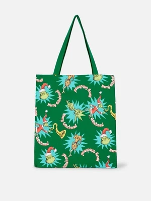 Dr. Seuss DER GRINCH Canvas Tote Einkaufstasche Tragetasche Stofftasche  -NEU- - Bild 1 von 3