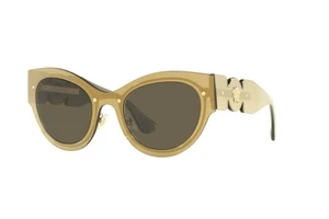 Brand New VERSACE Sunglasses VE 2234 1002/3 Transparent Brown mirror gold/Brown - Picture 1 of 4