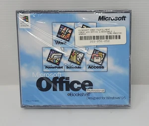 Microsoft Office Professional & Bookshelf Designed for Windows 95 (Factory Seal) - Photo 1/12