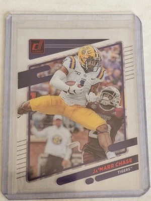2023 Panini Chronicles Draft Picks - Clearly Donruss Ja'Marr Chase #7 Red /149 - Image 1 of 2