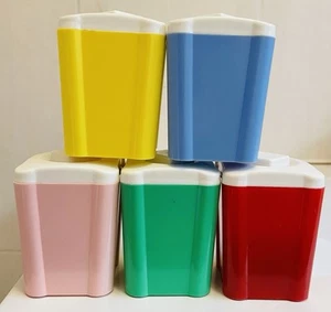 Vintage Retro Spice Kitchen Canisters By British Plastics Hawthorn, Melb - Picture 1 of 11