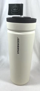 NUEVO CON ETIQUETAS 2025 BLANCO MATE STARBUCKS TAZA FRÍA AISLADA AL VACÍO PAJITA A PRUEBA DE FUGAS 24 OZ - Imagen 1 de 10