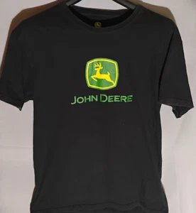 John Deere Shirt Men’s XL Black Short Sleeve Deer Logo - Picture 1 of 6