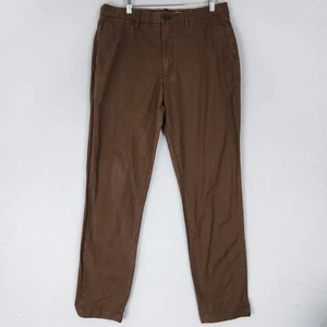 Banana Republic Pants Mens 33X32 Brown Lived In Chino Athletic Fit Trousers - Picture 1 of 13
