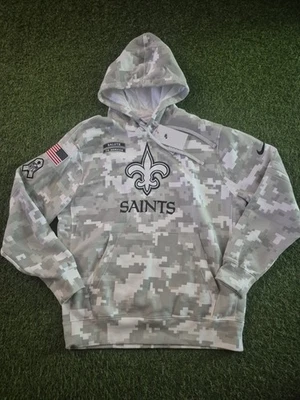 Nike New Orleans Saints Salute to Service Hoodie Arctic Camo Men's Medium NWT  - Image 1 of 4