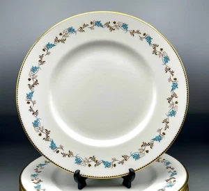 Minton Champagner Bone China Speiseteller 4er Set handbemalt Weinrebe - Bild 1 von 6