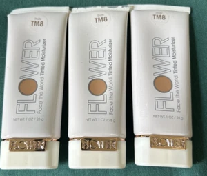( LOT of 3 ) Flower Tm8 Face the World Tinted Moisturizer 1oz Each - Picture 1 of 2
