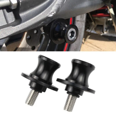 1 par de carretéis de braço oscilante para motocicleta parafusos de suporte deslizante para Suzuki Honda Kawasaki - Imagem 1 de 4