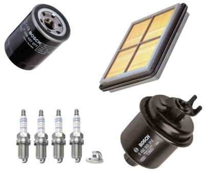 Honda Service Kit For Civic MK IV V VI 16v Bosch Air Oil Fuel Filter Spark Plugs - Image 1 of 4