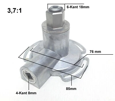 SELVE Engranaje de rueda cónica engranaje de manivela 3,7:1 SW40, SW60 persiana enrollable manivela engranaje