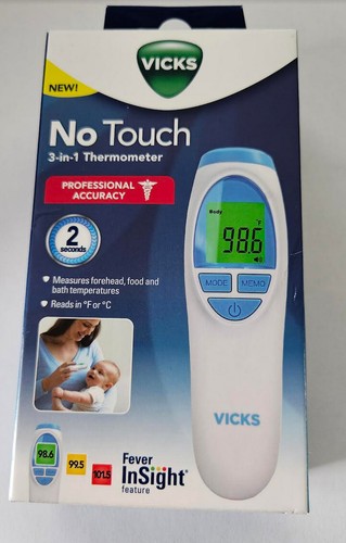 3-in-1 NO-TOUCH Thermometer -Vicks   - New In Box - For Children/Adults.