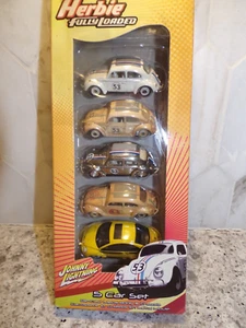 Johnny Lightning #51503 HERBIE FULLY LOADED 5 Car SET A VOLKSWAGEN BEETLES - Picture 1 of 3