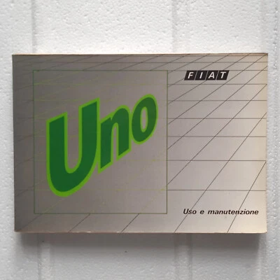 FIAT UNO - LIBRETTO USO E MANUTENZIONE - XII / 89 - Immagine 1 di 2