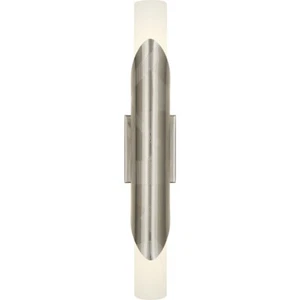 Robert Abbey Michael Berman Brut 2 Light Wall Sconce, Polished Nickel - S621 - Picture 1 of 1