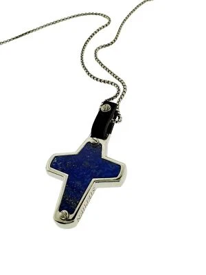 Stephen Webster England Made Me Lapislázuli Cruz Collar Colgante Unisex Foto 1 de 4