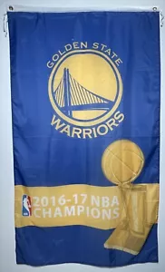 2016-17 NBA Champions Golden State Warriors Banner Flag Sports Basketball 5’x3’ - Picture 1 of 5