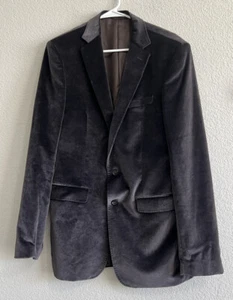 Elie Tahari suit jacket Men's 40 L collor light Black Velvet Two Button Modern - Picture 1 of 13