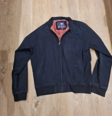 MENS BEN SHERMAN CLASSIC BOMBER JACKET MOD SKA Navy Blue Trucker Large  - Image 1 of 4