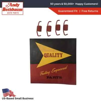 For 1957-1958 Dodge Rear Wheel Drum Brake Shoes Return Springs Set Of 4 1674060 - Image 1 of 4