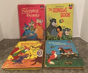 Walt Disney's Bookclub Hardcover Book (1974) Lot Of Four Sleeping Beauty & More - Picture 1 of 11
