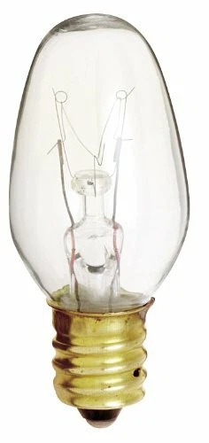 Satco S3680 120V Bulk Packed Candelabra Base 4-Watt 4C7 Night Light Bulb, Clear - Image 1 of 1