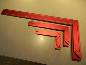 Set quadrato ad angolo in alluminio 3 pezzi, 6", 10" e 20" - Foto 1 di 1