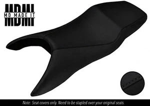FITS HONDA CBR 600 F 99-08 CUSTOM GRIP VINYL DUAL SEAT COVER BLACK STITCH - Picture 1 of 4
