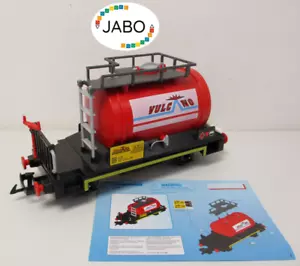 ( RH ) Playmobil Eisenbahn 6309 Vulcano Kesselwagen Tankwaggon mit BA Spur G LGB - Bild 1 von 4