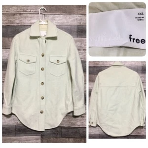 Wilfred Free Shirt Jacke Shacket Damen XXS hellgrün Merinowolle (lesen) - Bild 1 von 12