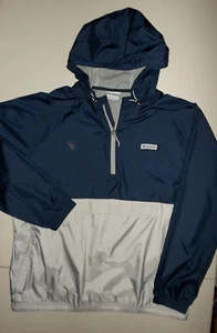 COLUMBIA PFG GIACCA LEGGERA CON CAPPUCCIO 1/2 ZIP UOMO LARGE V316 - Foto 1 di 2