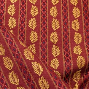 Tela de tapicería/cortinas brocado a rayas hoja figurativa tejida Kravet | 7,2 yardas x - Imagen 1 de 9