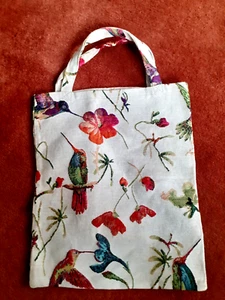 Einkaufstasche Tragetasche Gobelin Tasche Stofftasche/ Motiv Kolibri - Bild 1 von 2