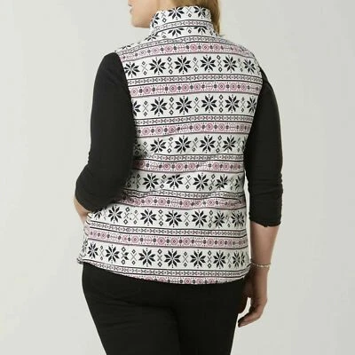  Puffer 背心夹克全新轻便尺寸 XL FAIRISLE FAIRISLE SNOW — 第 1/4 张图片