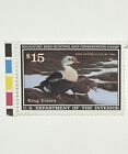 Us Doi Migratory Bird Hunting Stamp, $15 King Eiders, 1992