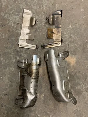 2012-2014 AUDI A6 A7 QUATTRO - Exhaust Manifold HEAT Shield / Plate SET - Image 1 of 4