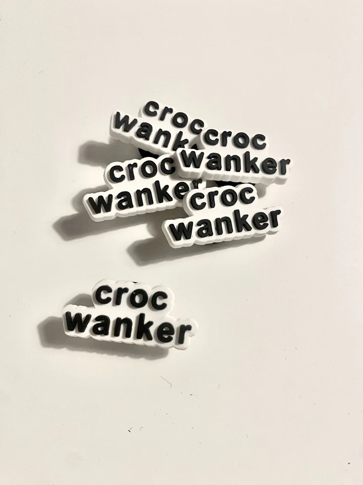 Swearing Rude Adult Naughty Croc Wanker Charm Shoe Charm Jibbitz