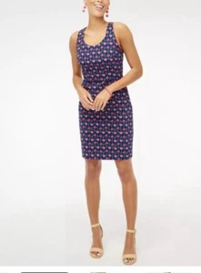 NWT J. Crew BO666 Dark Florals Tailored Sheath Dress Sleeveless Sz 10 $118 2023 - Picture 1 of 8