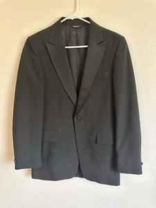 After Six Tuxedo Jacket Mens 36R Black Formal Homecoming Wedding Dressy Prom - Picture 1 of 11