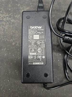 Adaptador de CA Brother PA-AD-600A Original 60W 15V 4A USADO Foto 1 de 2