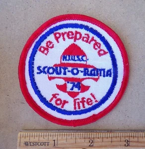 Vintage 1974 Boy Scouts of America patch SCOUT-O-RAMA Be Prepared for Life! NWSC - Picture 1 of 1
