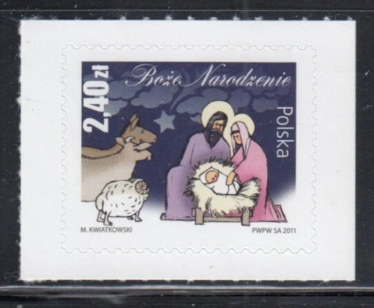 POLONIA Navidad 2011 Belén MNH Sello Foto 1 de 1