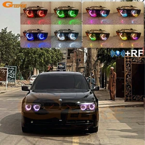 For BMW 7 Series E65 E66 Concept M4 Iconic Style Dynamic RGB LED Angel Eyes - Picture 1 of 25